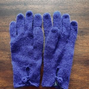 Purple baby alpaca gloves